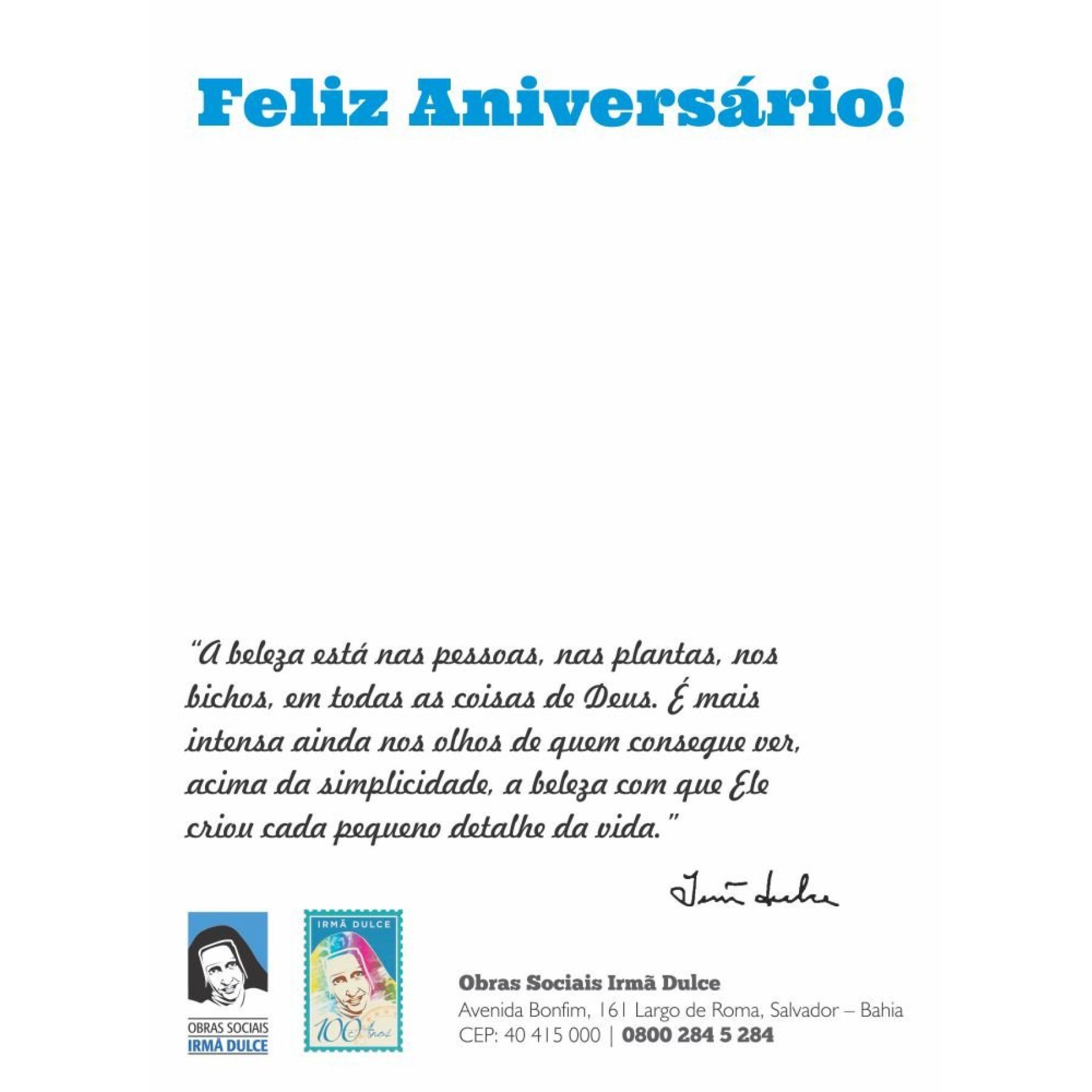 Postal Santa Dulce dos Pobres